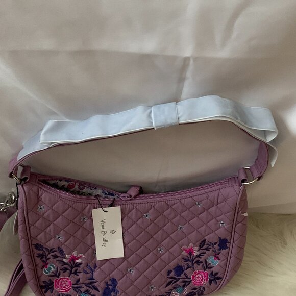 VERA BRADLEY X DISNEY Beauty and the Beast Frannie Crescent Crossbody Bag - Picture 2 of 6